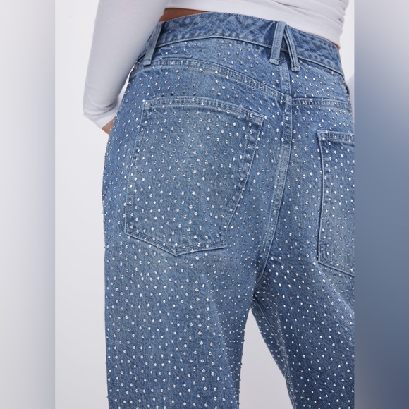 Good American Good Ease Embellished Jeans - Picture 4 of 4